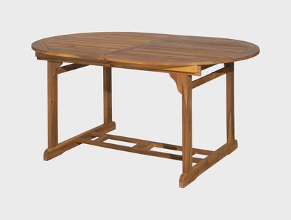 Artistiq Uitschuifbare Ovale Tuintafel 'Larissa' 150 - 200 x 100cm, Acaciahout