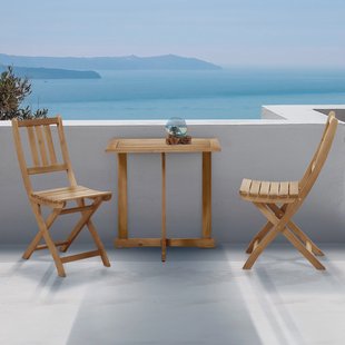 Artistiq Bistroset / Balkonset 'Aziel' Acacia, inklapbaar