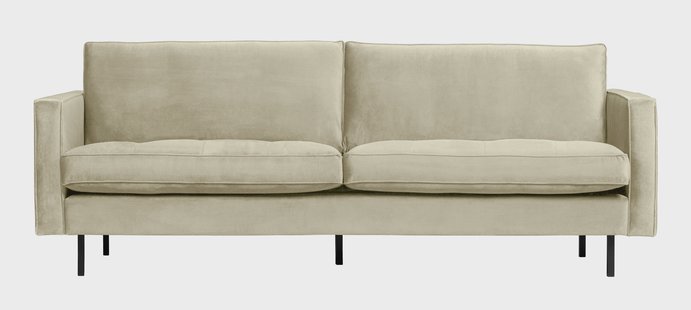 WOOOD 2,5-zits Bank 'Rodeo Classic' Velvet, kleur Pistache