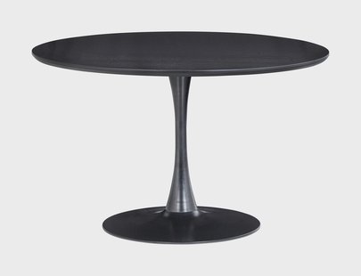 WOOOD Ronde Eettafel 'Sammy' 120cm, kleur Zwart