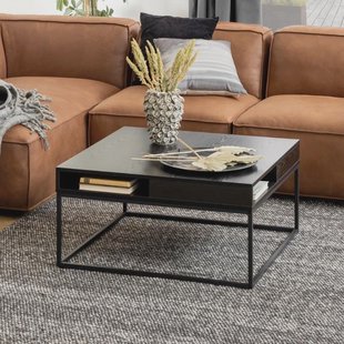 Bendt Salontafel 'Nightingale' Essen, 80 x 80cm, kleur Zwart