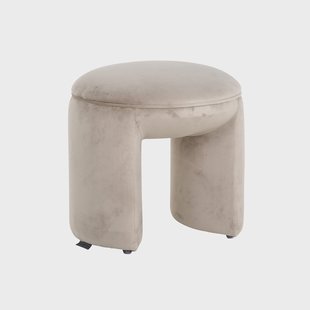 Richmond Hocker 'Fargo' Velvet, kleur Khaki