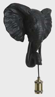 Light & Living Wandlamp 'Elephant' kleur Mat Zwart