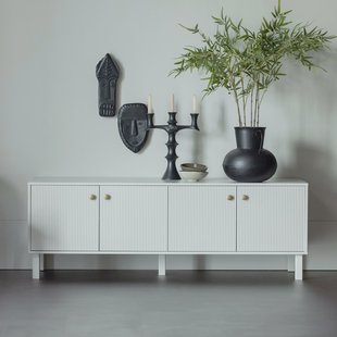 WOOOD TV-meubel 'Madu' 160cm, kleur Wolkengrijs