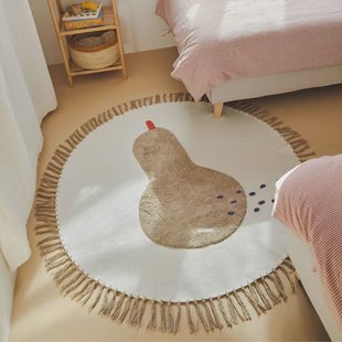 Kave Home Rond Vloerkleed 'Tamya' Peer, 120cm