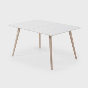 Kave Home Uitschuifbare Eettafel 'Eunice' 140-220 x 90cm, kleur Wit