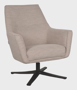 LABEL51 Draaibare Fauteuil 'Tod' Bouclé, kleur Naturel