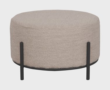 LABEL51 Hocker 'Troy' Bouclé, 57cm, kleur Naturel