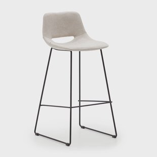 Kave Home Barkruk 'Zahara' kleur Beige (zithoogte 75cm)