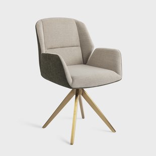 Jesper Home Eetkamerstoel 'Myoko' Turn Gold, Draaibaar, kleur Popeye