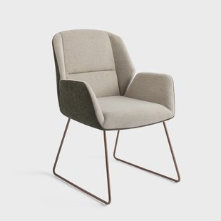 Jesper Home Eetkamerstoel 'Myoko' Slide Rose, kleur Popeye