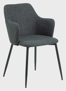 Bendt Eetkamerstoel 'Merete' Stof, kleur Donkergrijs