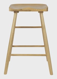 ZILT Barstoel 'Marky' Eikenhout, kleur Naturel (zithoogte 64cm)