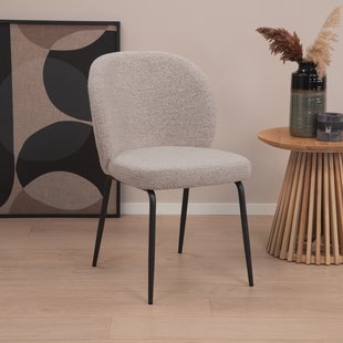 Sohome Eetkamerstoel 'Sophia' Bouclé, kleur Beige