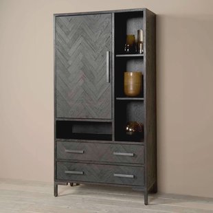 Tower Living Opbergkast 'Ziano' Visgraat, 190 x 100cm, kleur zwart