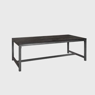 Tower Living Eettafel 'Ziano' Visgraat, 200 x 100cm, kleur zwart