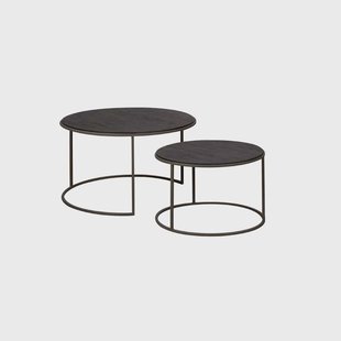 RENEW Salontafel 'Spello' XL, Teakhout, Set van 2 stuks