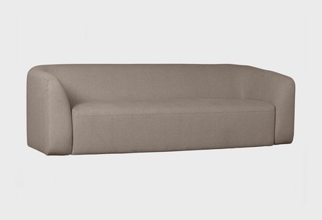 WOOOD 3-zits Bank 'Sloping' kleur Lichtbruin Melange