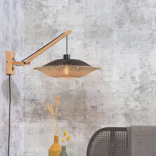 GOOD&MOJO Wandlamp 'Kalimantan' Small, Bamboe, kleur Naturel