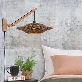 GOOD&MOJO Wandlamp 'Bali' Small, Bamboe, kleur Naturel