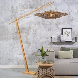 GOOD&MOJO Vloerlamp 'Bali' Bamboe, 207cm, kleur Naturel