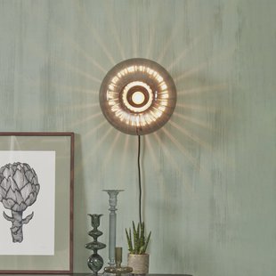 its about RoMi Wandlamp 'Brussels' Glas, 28cm, kleur Antraciet