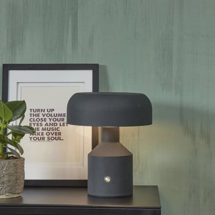 its about RoMi Tafellamp 'Porto' 29cm, kleur Zwart