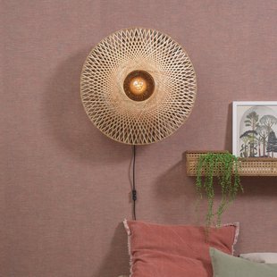 GOOD&MOJO Wandlamp 'Kalimantan' 60cm, Bamboe, kleur Naturel