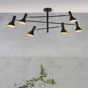 its about RoMi Plafondlamp 'Izmir' 6-lamps, kleur Zwart