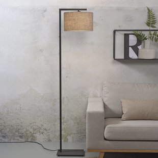 its about RoMi Vloerlamp 'Boston' 160cm, kleur Donkerbeige