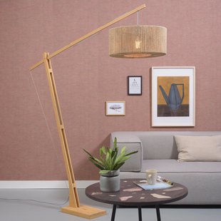 GOOD&MOJO Vloerlamp 'Iguazu' Jute, 207cm, kleur Naturel