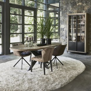 Rivièra Maison Ovaal Vloerkleed 'Cecil' 280 x 390cm, kleur Crème