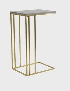 Light & Living Laptoptafel 'Roshan' Marmer, 41 x 31cm, kleur Bruin