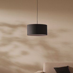 Kave Home Lampenkap 'Santana' Ø50cm, kleur Zwart