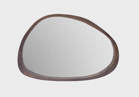 Brix Spiegel 'Jaira' Mangohout, 80 x 120cm, kleur Walnoot