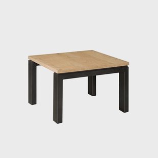 Tower Living Bijzettafel 'Lido' Eiken en metaal, 60 x 60cm