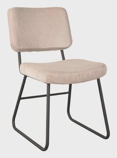 LABEL51 Eetkamerstoel 'Noah' Rib, kleur Naturel