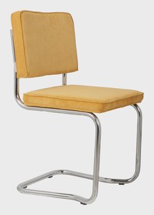 Zuiver Eetkamerstoel 'Ridge' Rib Kink, kleur Geel