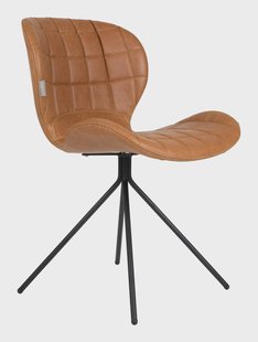 Zuiver Eetkamerstoel 'OMG' PU, kleur Camel