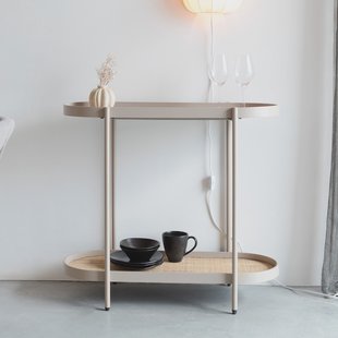 ZILT Sidetable 'Meja' Rattan, 85cm