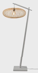 GOOD&MOJO Vloerlamp 'Cango' Bamboe, 176cm, kleur Wit/Naturel