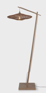 GOOD&MOJO Vloerlamp 'Zanzibar' Bamboe en rotan, 176cm, kleur Naturel