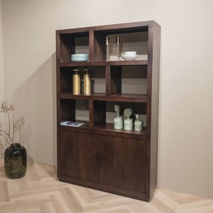 Livingfurn Wandkast 'Jaxx' Mangohout, 200 x 120cm