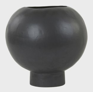 Light & Living Vaas 'Maguli' Keramiek, 35cm hoog, kleur Zwart