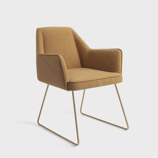 Jesper Home Eetkamerstoel 'Tome' Slide Gold, kleur Masai Giraffe