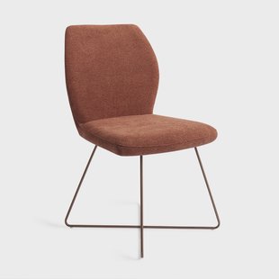 Jesper Home Eetkamerstoel 'Ikata' Cross Rose, kleur Cosy Copper
