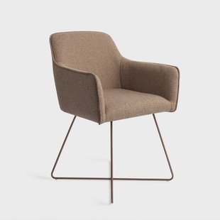 Jesper Home Eetkamerstoel 'Hofu' Cross Rose, kleur French Toast