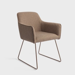 Jesper Home Eetkamerstoel 'Hofu' Slide Rose, kleur French Toast