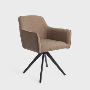 Jesper Home Eetkamerstoel 'Hofu' Turn Black, Draaibaar, kleur French Toast