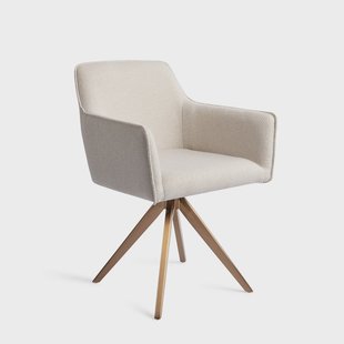 Jesper Home Eetkamerstoel 'Hofu' Turn Rose, Draaibaar, kleur Enoki